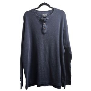 Duluth Trading Co. XL Mens Long Sleeve Henley Shirt‎ Cotton Blend Casual